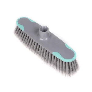 Factory PP+PET+TPR Home Hand Broom Clean Commercial Street Long Handle Cleaning Brooms Plastic Broom Head
