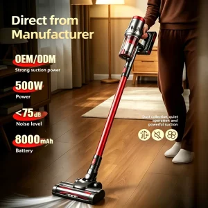 Factory Portable Handheld Cordless Vacuum Cleaner Removable Battery Digital Screen LED USB Home Hotel OEM Custom Logo