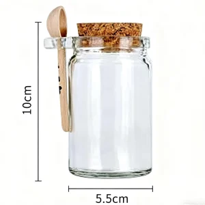 Factory Portable Pudding Bottles Transparent Honey Glass Bottles Heat resistant Yogurt Bottles Kitchen Seasoning Jars