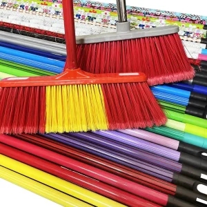 Factory Powder Coated Metal Floor Broom Stick Metal Handle Durable Mop Handle Household Items Floor Brush