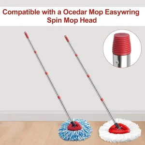 Factory Price 360 Rotating Stainless Steel Handle Microfiber Reusable Pads Spin Clean Mop for Easy Cleaning