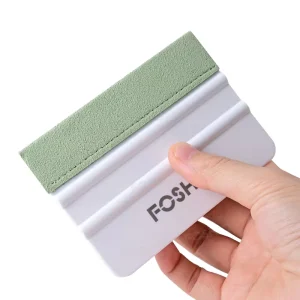 Factory Price Blue Vinyl Squeegee 7.3*10CM Car Screen Flexible Plastic Felt Squeegee for Transfer Film Printing