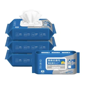 Factory Price Disposable Degradable Kitchen Cleaning Wipes Easily Oil Stains Thick Kitchen Cleaning Wipes