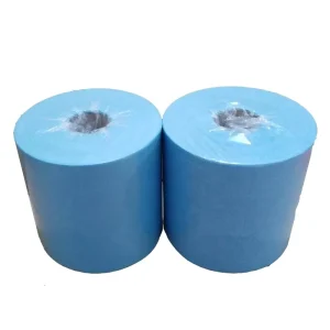 Factory Price Eco Sustainable Disposable Blue Industrial Cleaning Cloths Made Eco Friendly Polyester Heavy Duty Cleaning Wipes