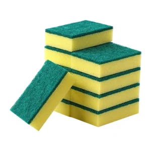 Factory Price High Quality Polyurethane Green Scouring Pad Cleaning Sponge for Kitchen