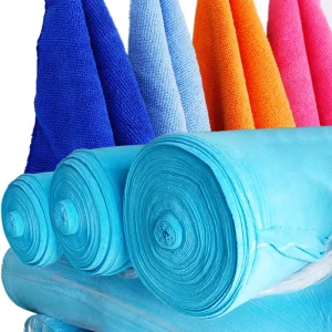 Factory Price Microfibre Cloth Microfiber Material Microfiber Cloth Fabric Towel Roll Microfiber Cleaning Cloths in Rolls