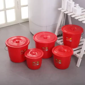 Factory Price New Design 4L Small Portable Recycled Plastic pp Water Bucket With Handle and Lid Plastic Bucket for Home