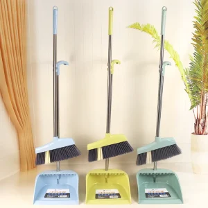Factory Price Office Home Kitchen Combo Plastic Broomstick and Dustpan PET Broom Head Cleaning Broom Set
