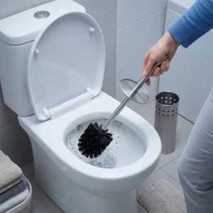 Factory Price Stainless Steel Cleaning Toilet Brush with Disinfecting Effervescent Brush with Holder