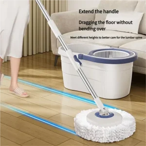 Factory Professional Household Efficient Cleaning 360 Microfiber Rotating Spin Mop and Bucket Set