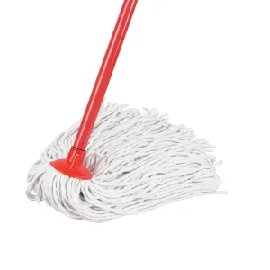 Factory Reinforced Head Mop White Cotton Yarn Absorbent Durable Household Cleaning Domestic Mop >10Kg Load-Bearing