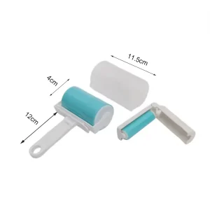 Factory Reusable Carpet Cloth Washable Sticky Lint Roller Pet Hair Cleaner Roll with Duster Brush