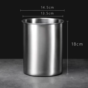 Factory Sale Stainless Steel Ice Column Bucket Durable Ice Bucket Storage Container with Silicon Lid Food Container