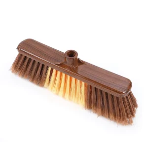 Factory Soft Plastic Broom Head Multi Floor Home Cleaning Sweeper Brush Wood Material Broom for Home Use