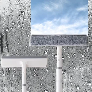 Factory Spray Squeegee Window Cleaner Brush Wiper Long Handle Small Window Glass Cleaning Squeegee 2 in 1