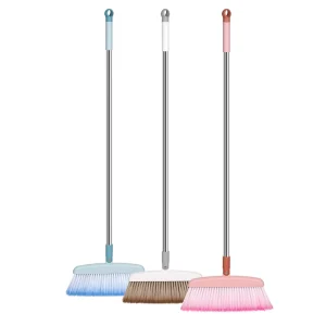 Factory Supplied Home Office Indoor Sweeping Broom Set Long Handle Broom with Dust Pan Stand Dustpan and Broom Set
