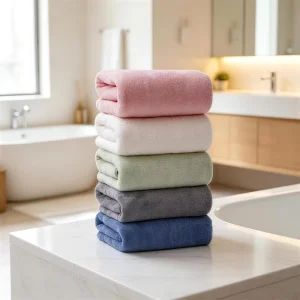 Factory Supplier Factory Price Quick Dry Coral Fleece Microfiber Bath Towel Salon Cloth Drying Bathing Hair