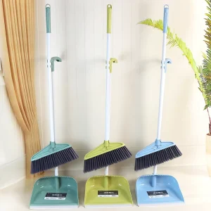 Factory Supply 1 Dollar Items Household Cleaning Set Soft Bristle Plastic Sweeping Broom