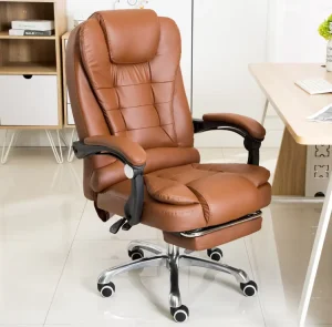 Factory Supply Black Leather High-Back Executive Swivel Office Chair with Massage
