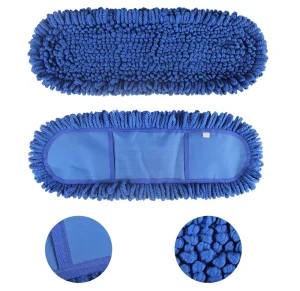 Factory Supply Blue Oil Flat Mop Refill Replacement Head Provide Sample Support Customization