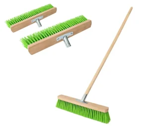 Factory Supply Customized 18” 24” 36” Hardwood Push Broom with Comfortable Handle for Cleaning Dustpan