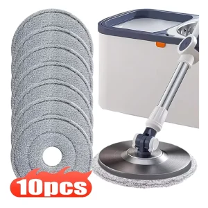 Factory Supply Fiber Eco-Friendly Mop Head Cloth Manual Spin Wring Cleaning Pad Home Replacement Universal Accessories 360