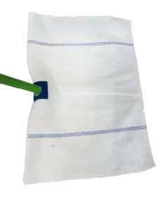 Factory Supply Good Absorption Eco Friendly Recycle Cotton Simple Double Floor Cleaning Cloth with Eyelet