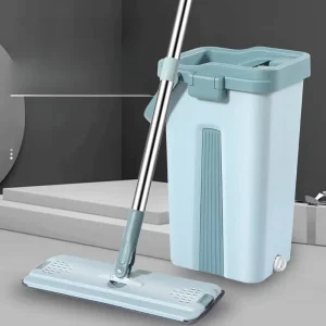 Factory Supply Household Cleaning Tool Dry and Wet Mop Household Flat Mop and Bucket Set