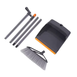 Factory Supply Household Long Handle Plastic Dustpan and Sweeping Broom Brush Set
