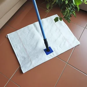 Factory Supply Natural 100% Recycled Cotton Floor Cleaning Mop Cloth 50*70cm
