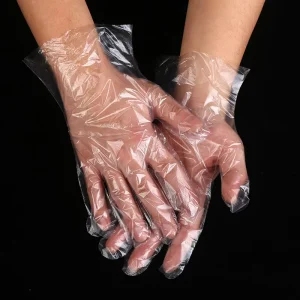 Factory Transparent Plastic Reusable Disposable Household Gloves Thick Waterproof Food Grade for Kitchen Use