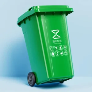 Factory Waste Bins Plastic Garbage Bin Outdoor with Wheels Commercial Waste Bins for School Hospital Hotel