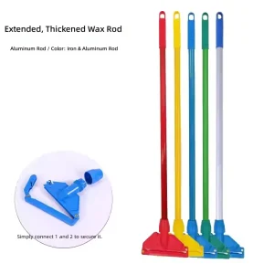 Factory Wax Mop Clamp with Aluminum Pole 4 Colors Optional Fit for Water Mop
