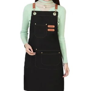 Factory direct Restaurant Work Aprons Sleeveless High quality Polyester Cotton Canvas Machine Washable Customizable