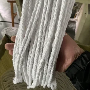 Factory direct Sales Cotton Thread Mop Yarn Model 010 Friction spun Rope Floor mopping Cord Extra white Medium white