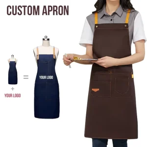Fashion Apron Chef Aprons Apron for Kitchen Industry Food Shop Cooking Custom LOGO Apron