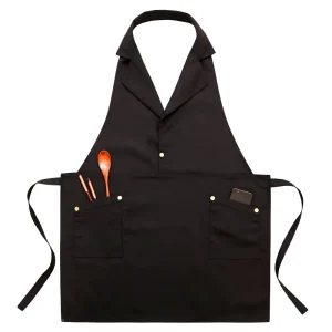 Fashion Cotton Bib Aprons for Women and Men for Chef’s Uniform in Restaurant Bar Shop Cafe Beauty Nails Studios