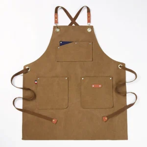 Fashion Gift Apron Customized Logo Embroidery Printing Adjustable Shoulder Straps Handmade Gardening Workwear