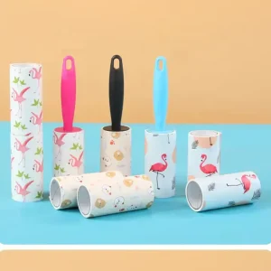 Fashion Style Extra Sticky Manual Paper Lint Roller for Sofa Floor Car Seat Cleaning Eco Friendly Portable