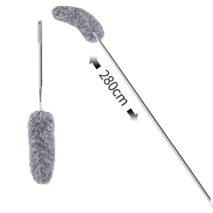 Feather Duster Curved Retractable Long Handle Microfiber Multi Functional Car Household Cleaning Dust Removal