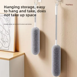 Feather Duster Dust Removal Household Extendable Rod Static-Free Ceiling Gap Cleaning Duster