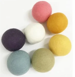 Felted 100% Wool Laundry Dry Balls Organic 1 8cm Size Dry Helper for Home Laundry Cleaning