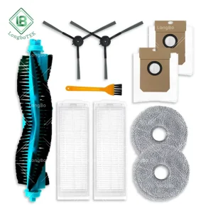 Fit for Cecotec Conga 11090/13090 Spin Revolution Sweeper Robot Replacement Parts Mian Roller Brush Hepa Filter Mop Pad Dust Bag