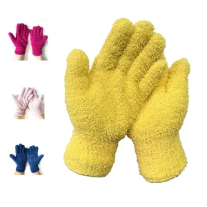 Five Fingers Microfiber Washable Mittens Kitchen House Cars Trucks Mirrors Lamps Blinds Auto Microfiber Dusting Cleaning Gloves