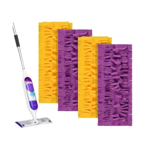 Flat Mop Replacement Cloth Washable Absorbent Mop Replacement Pad Microfiber Mop