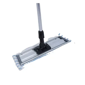 Flat Mop for Hospital House and Industry with Steel Stick Bucket Wringer Microfiber Pad Trolley