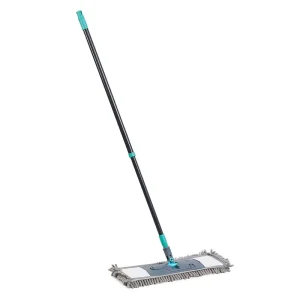 Flat Mop with Aluminum Telescopic Handle Microfibre Mop Head for Kitchen Use