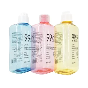 Flat Rectangle Disinfection for PET Plastic Bottle 260ml Laundry Detergent Dish Wash Screen Printing