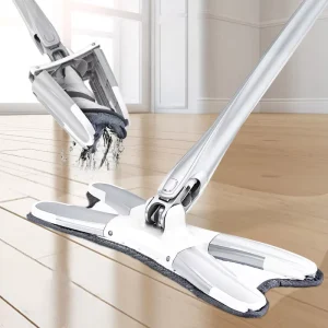Floor Cleaning Mop Hand Free Washing Water Squeeze Flat Mop Lazy X type Mop