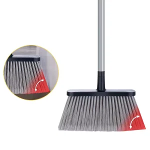 Floor Cleaning Nylon Bristle Flexible Soft Sweep Broom Kitchen Broom Dustpan Set